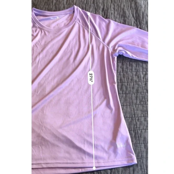 Baleaf UPF 50+ XL Light Purple Long Sleeve Performance Sun Shirt - Picture 2 of 6